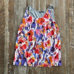 Brixon Ivy Stitch Fix Mixed Material Floral Tank